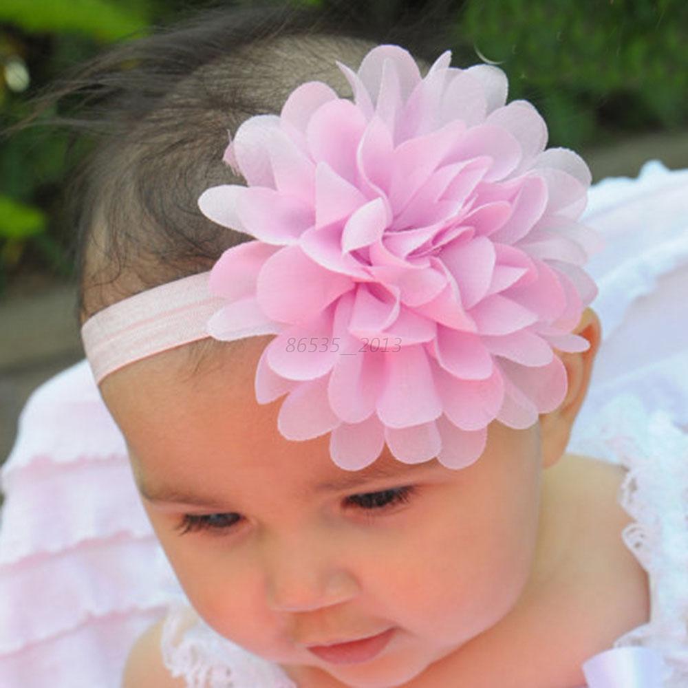 Cute Baby Infant Girls Lace Flower Headband Kids Toddler Hair Band   WX392DP (1) 